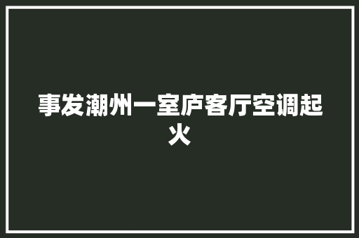 事发潮州一室庐客厅空调起火