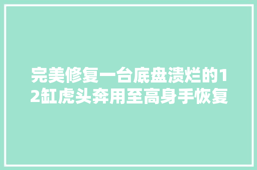 完美修复一台底盘溃烂的12缸虎头奔用至高身手恢复虎王固有声威