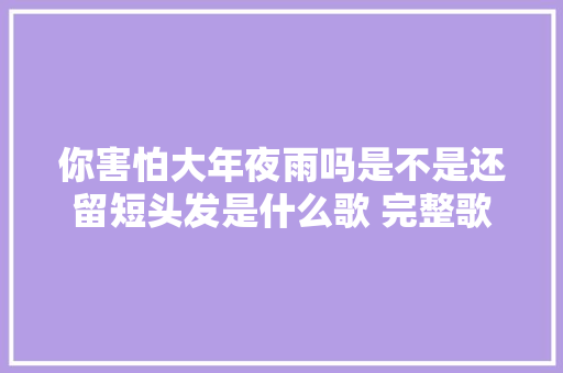 你害怕大年夜雨吗是不是还留短头发是什么歌 完整歌词介绍