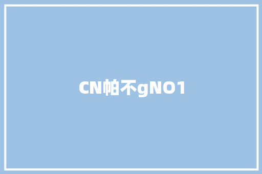 CN帕不gNO1