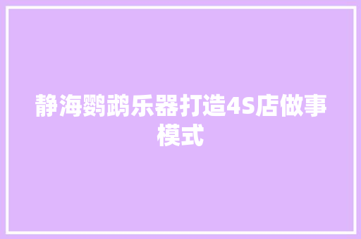静海鹦鹉乐器打造4S店做事模式