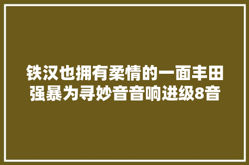铁汉也拥有柔情的一面丰田强暴为寻妙音音响进级8音度