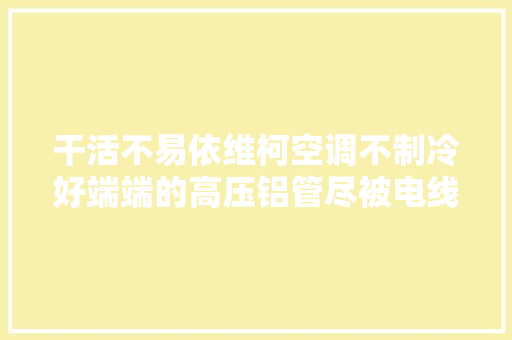 干活不易依维柯空调不制冷好端端的高压铝管尽被电线磨破了