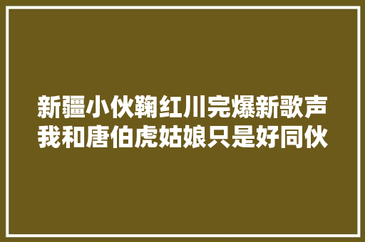 新疆小伙鞠红川完爆新歌声我和唐伯虎姑娘只是好同伙