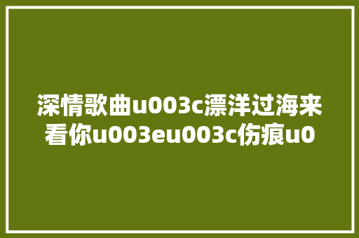 深情歌曲u003c漂洋过海来看你u003eu003c伤痕u003eu003c自私u003eu003c会呼吸的痛u003eu003c你