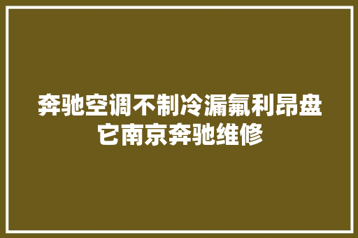奔驰空调不制冷漏氟利昂盘它南京奔驰维修