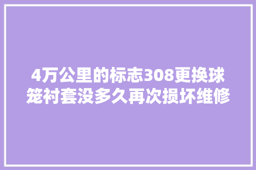 4万公里的标志308更换球笼衬套没多久再次损坏维修师傅也很不解
