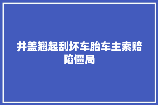 井盖翘起刮坏车胎车主索赔陷僵局