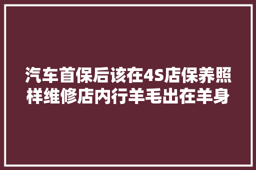 汽车首保后该在4S店保养照样维修店内行羊毛出在羊身上
