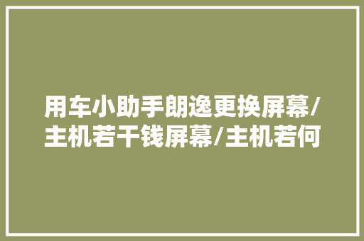 用车小助手朗逸更换屏幕/主机若干钱屏幕/主机若何拆装