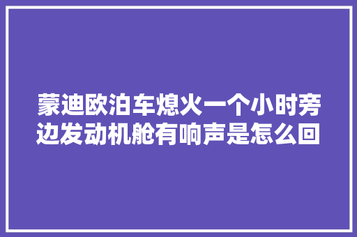 蒙迪欧泊车熄火一个小时旁边发动机舱有响声是怎么回事