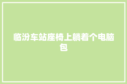 临汾车站座椅上躺着个电脑包