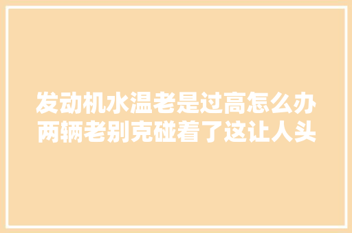 发动机水温老是过高怎么办两辆老别克碰着了这让人头疼的问题