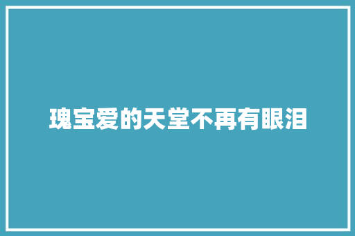 瑰宝爱的天堂不再有眼泪