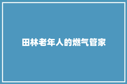 田林老年人的燃气管家