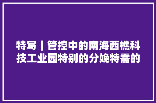特写｜管控中的南海西樵科技工业园特别的分娩特需的生活
