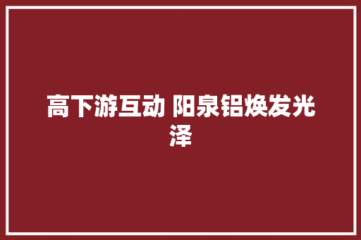 高下游互动 阳泉铝焕发光泽  第1张