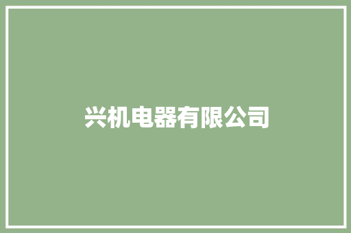 兴机电器有限公司