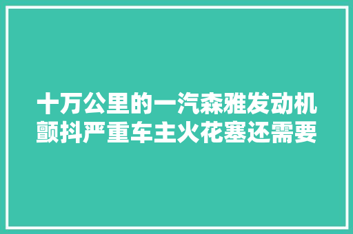 十万公里的一汽森雅发动机颤抖严重车主火花塞还需要更换吗