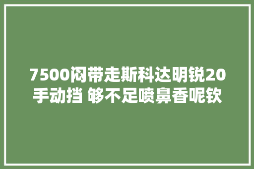 7500闷带走斯科达明锐20手动挡 够不足喷鼻香呢钦州二手车生意