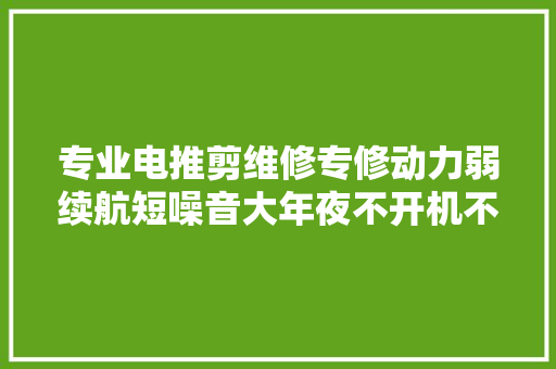 专业电推剪维修专修动力弱续航短噪音大年夜不开机不