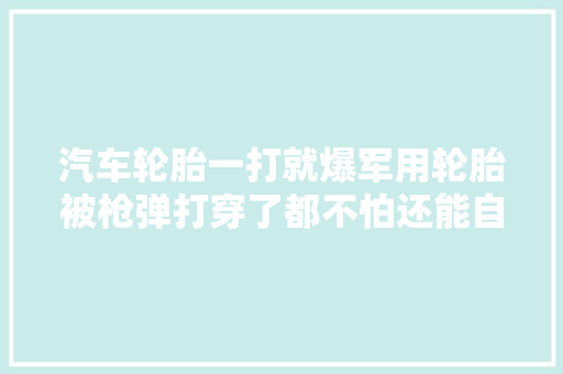 汽车轮胎一打就爆军用轮胎被枪弹打穿了都不怕还能自我修复