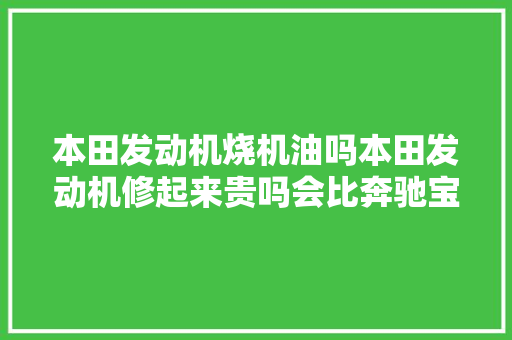 本田发动机烧机油吗本田发动机修起来贵吗会比奔驰宝马便宜吗