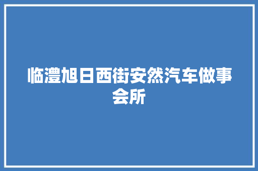临澧旭日西街安然汽车做事会所