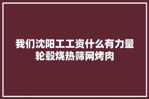我们沈阳工工资什么有力量轮毂烧热筛网烤肉