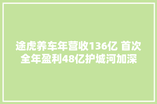 途虎养车年营收136亿 首次全年盈利48亿护城河加深