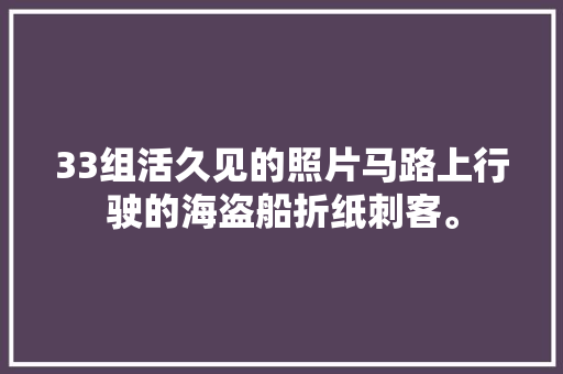 33组活久见的照片马路上行驶的海盗船折纸刺客。