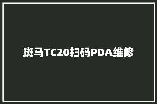 斑马TC20扫码PDA维修