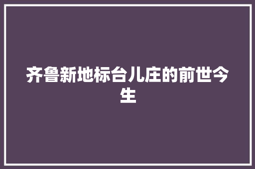 齐鲁新地标台儿庄的前世今生