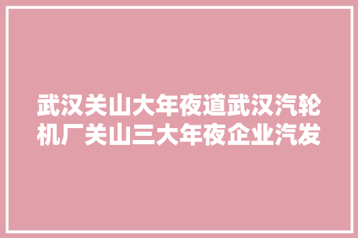 武汉关山大年夜道武汉汽轮机厂关山三大年夜企业汽发湖电汽标 汽车知识