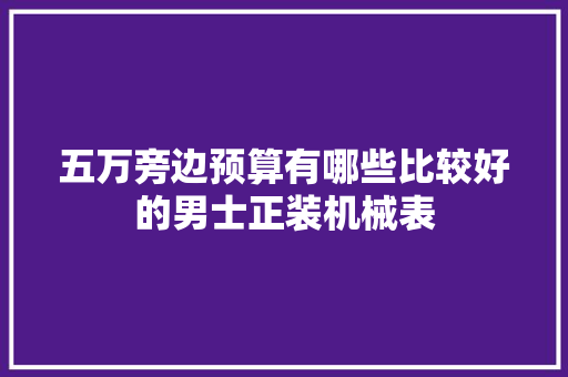 五万旁边预算有哪些比较好的男士正装机械表