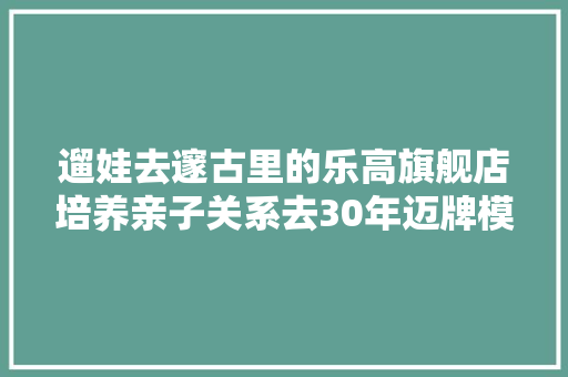 遛娃去邃古里的乐高旗舰店培养亲子关系去30年迈牌模型店