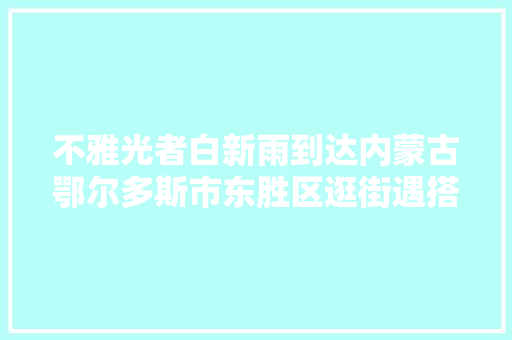 不雅光者白新雨到达内蒙古鄂尔多斯市东胜区逛街遇搭车人老赵