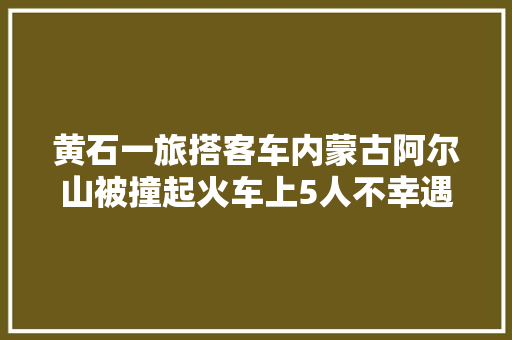 黄石一旅搭客车内蒙古阿尔山被撞起火车上5人不幸遇难客运公司停业整改