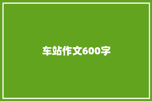 车站作文600字