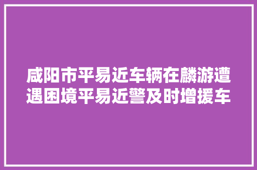 咸阳市平易近车辆在麟游遭遇困境平易近警及时增援车主送来锦旗感谢
