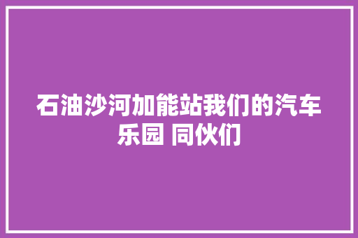 石油沙河加能站我们的汽车乐园 同伙们