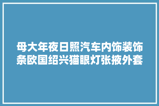 母大年夜日照汽车内饰装饰条欧国绍兴猫眼灯张掖外套男耐克压立齐2公司