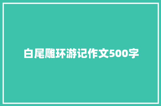 白尾雕环游记作文500字