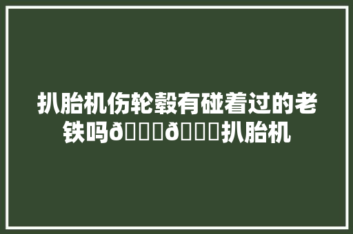 扒胎机伤轮毂有碰着过的老铁吗😂😂扒胎机
