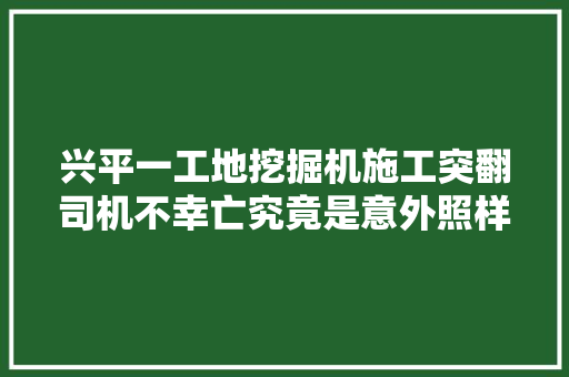 兴平一工地挖掘机施工突翻司机不幸亡究竟是意外照样人祸