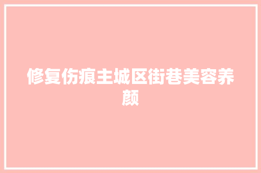 修复伤痕主城区街巷美容养颜