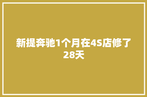 新提奔驰1个月在4S店修了28天