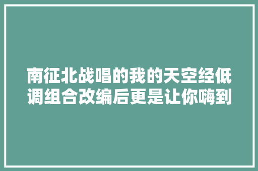 南征北战唱的我的天空经低调组合改编后更是让你嗨到爆