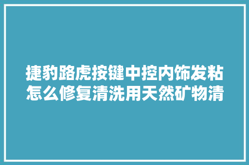 捷豹路虎按键中控内饰发粘怎么修复清洗用天然矿物清洁修复剂