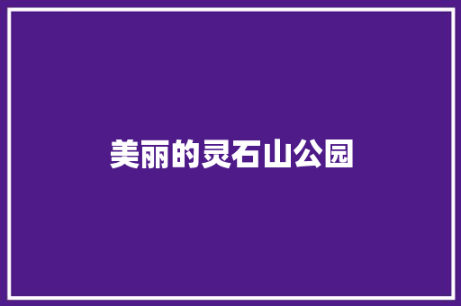 美丽的灵石山公园